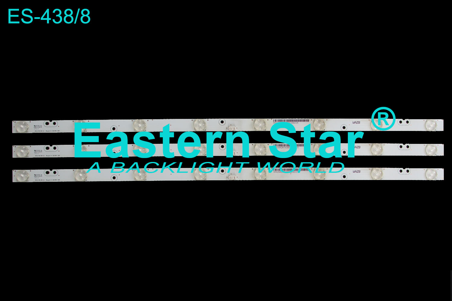 ES-438 LED TV Backlight 32'' Skyworth 2013-05-09-V2  32E350 3X8 LED STRIPS(3)