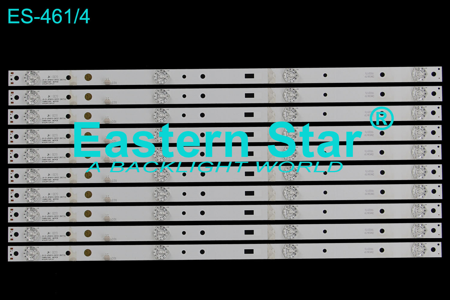 ES-461 LED TV Backlight use for Rowa 49'' JS-D-JP4910-041EC(60714) E49DU1000  470.0*17.0*1.0T MS-L/B L1056 V2 49 10*4 2016-4-6 LED STRIPS(10)