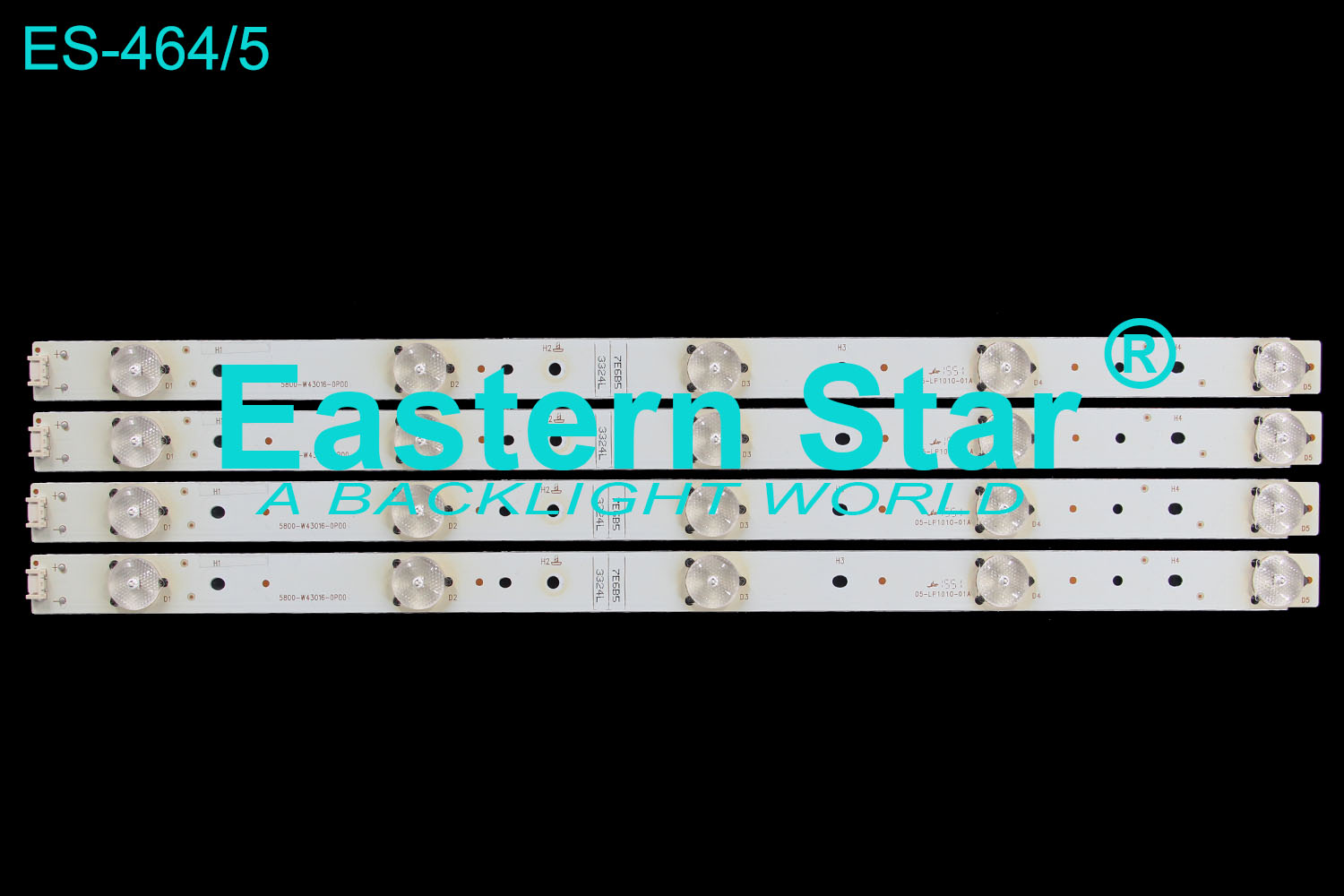 ES-464 LED TV Backlight use for Skyworth 43'' 5800-W43016-0P00 LED STRIPS(8)