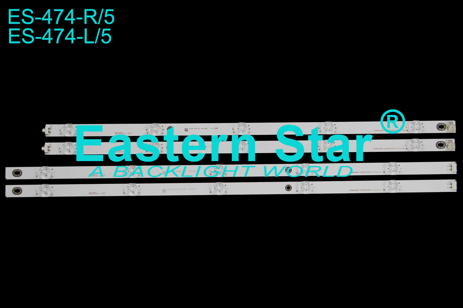 ES-474 LED TV Backlight 50''   L: LBM500P0501-FC-2(0)(L)     R: LBM500P0501-FD-2(0)(R) （/）