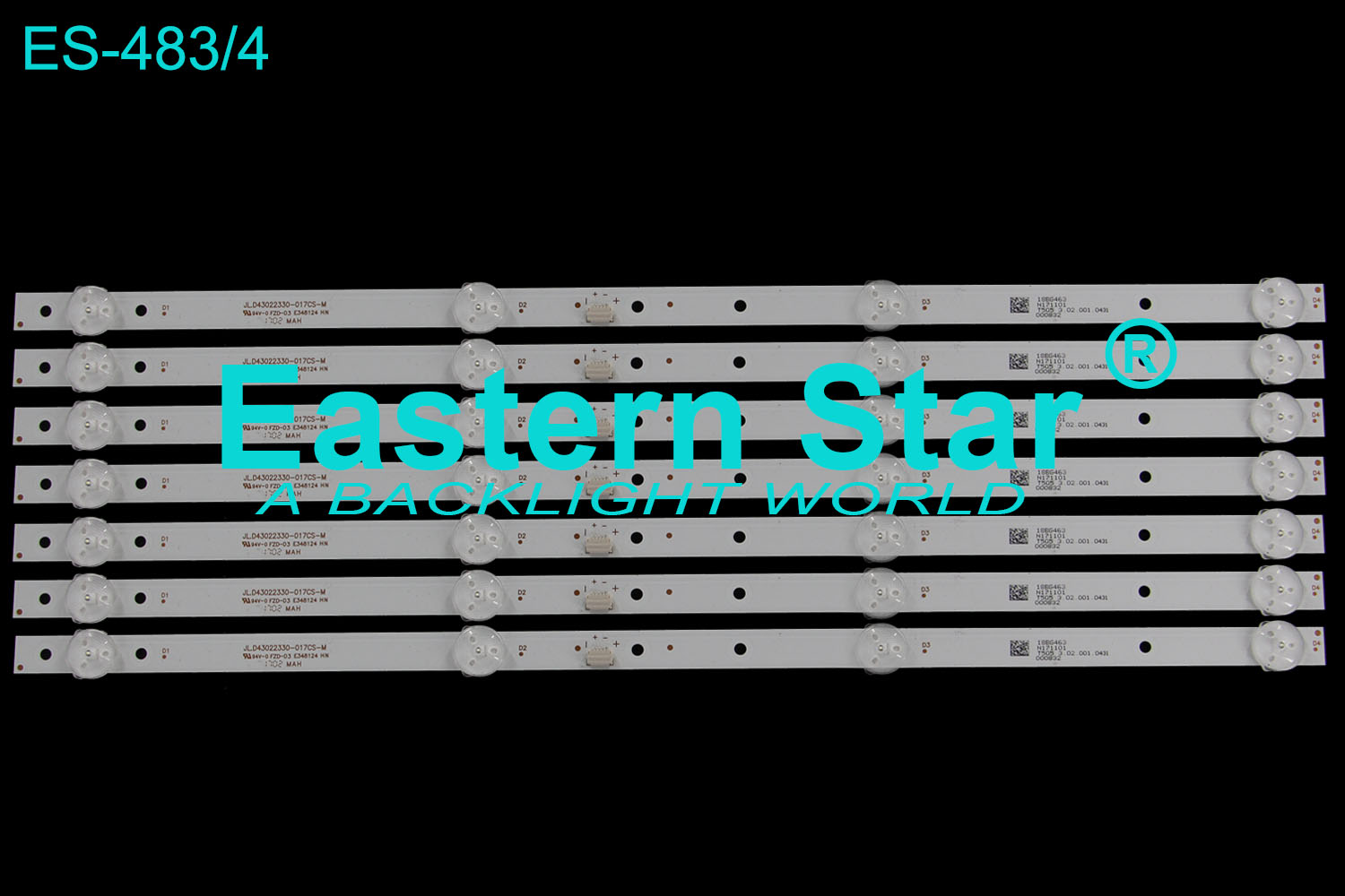 ES-483 LED TV Backlight 43'' LED-5543C430   LED32E450 AJV-4266 JL.D43022330-017CS-M  HL-03430A30-0202S-01  LED STRIPS(7)