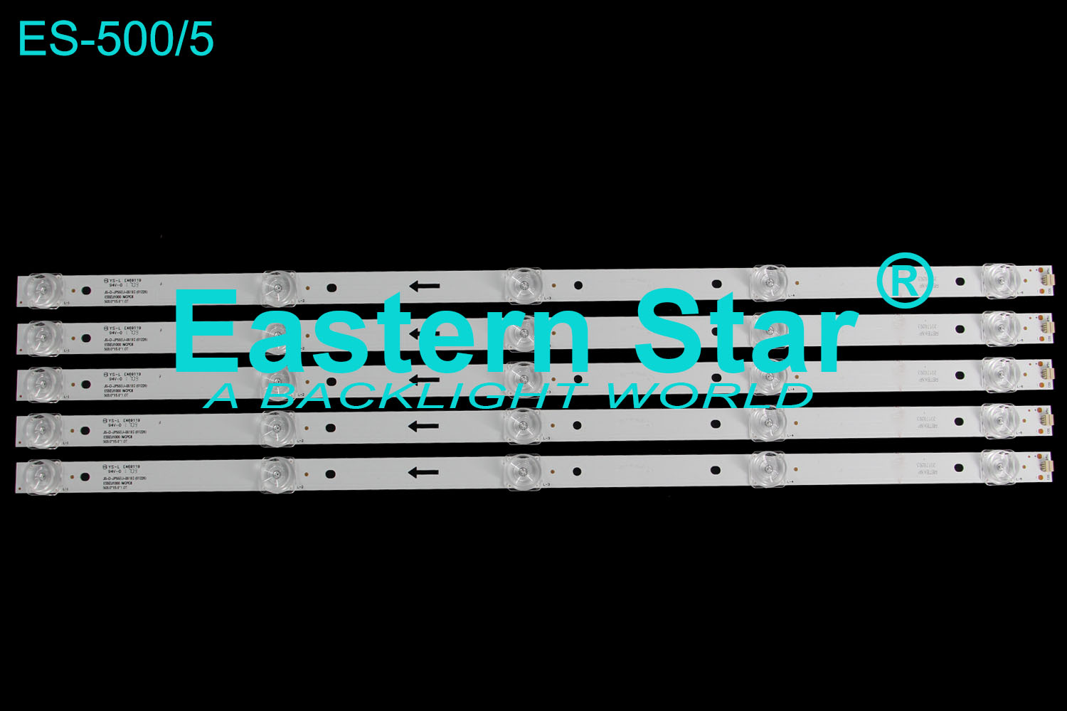 ES-500 LED TV Backlight 55'' JS-D-JP55EU-051EC(61226) E55EU1000 MCPCB 503.0*15.0*1.0T LED STRIPS(10)