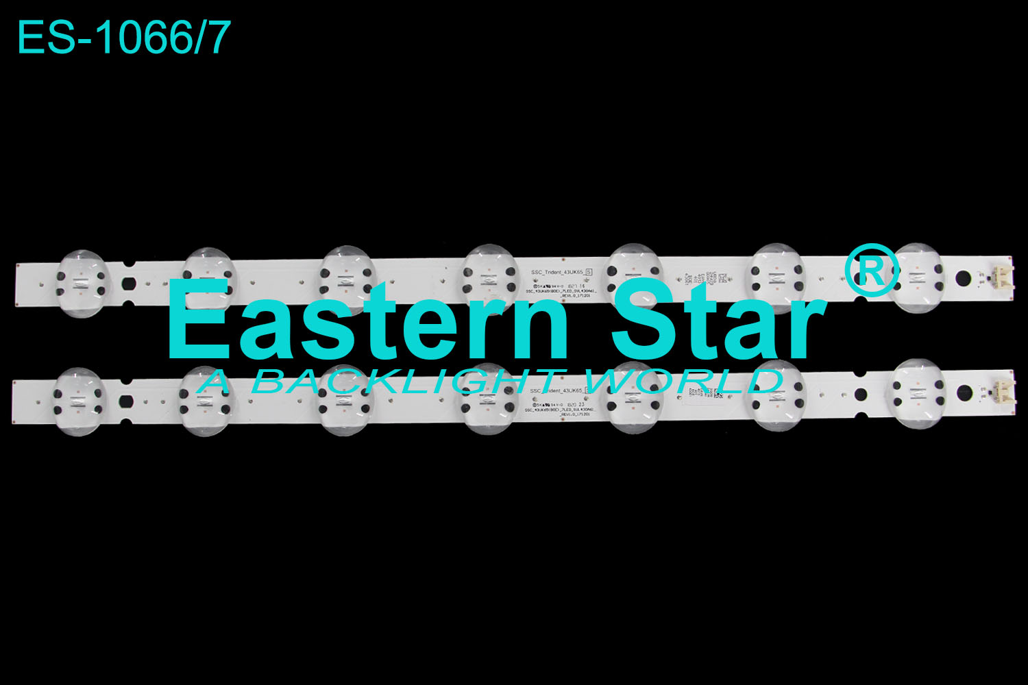 ES-1066 LED TV Backlight use for Lg 43'' 43UK65  43UK65(BOE)_7LED_SVL430A61_REV1.0_171201  Y19_43UM75  Y19 43UM75_REV00 LED STRIPS(3)