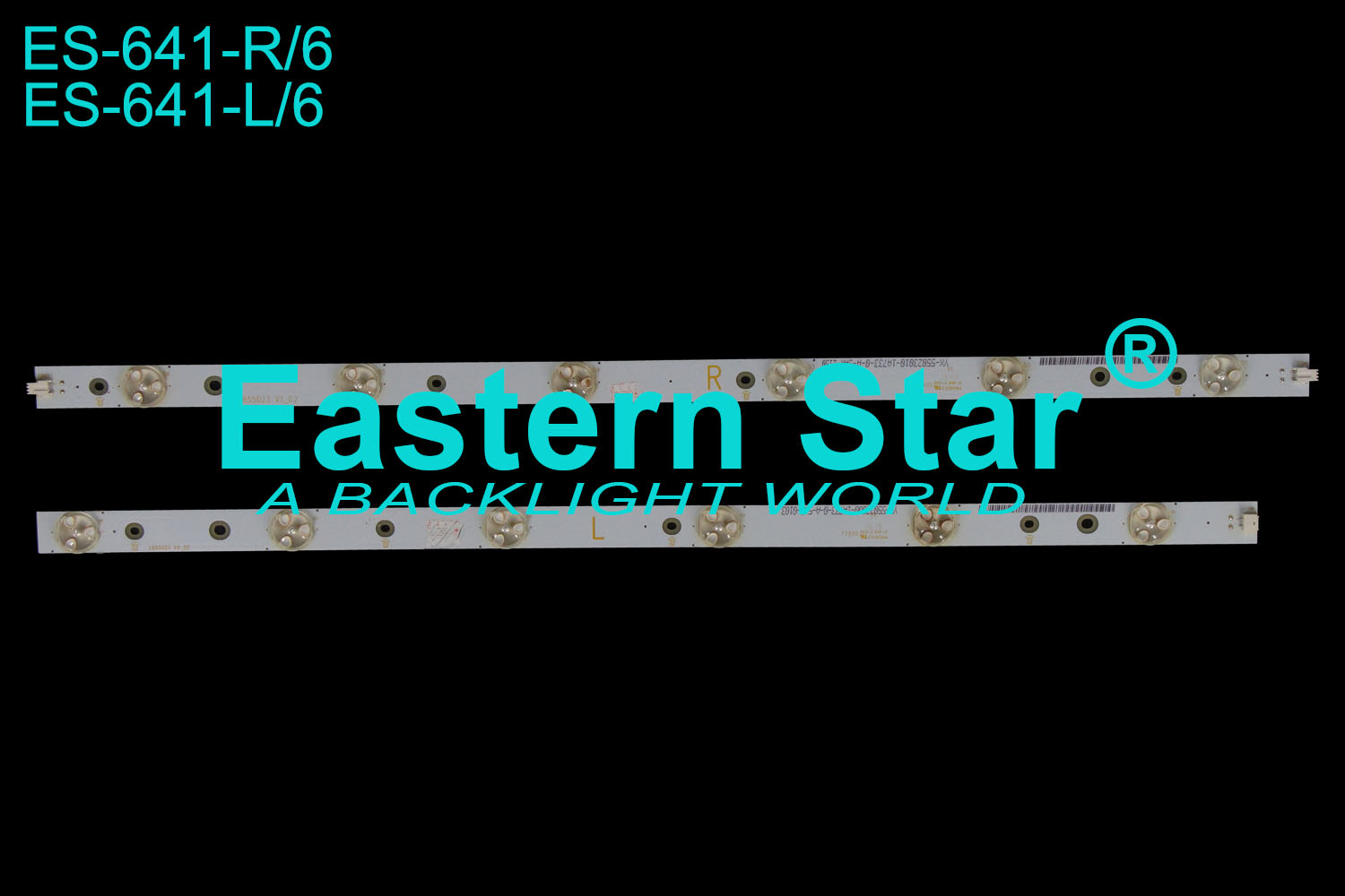 ES-641 LED TV Backlight use for Philips 55'' LB55023 V1/0_02 YX-5502301/00-1A7333-0-A-5AR-2150/0103 LED STRIPS(12)
