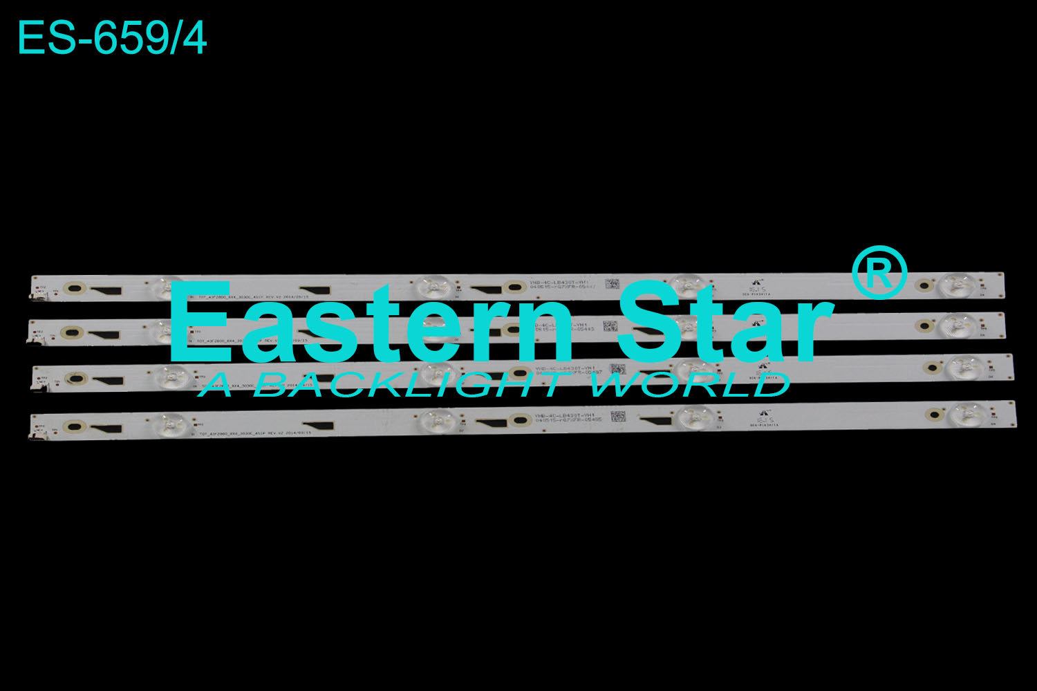 ES-659 LED TV Backlight use for Tcl 43'' TOT_43F2800_8X4_3030C_4S1P REV.V2 LED STRIPS(8)